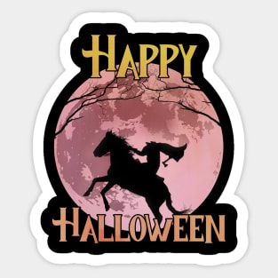 Happy Halloween - The Headless Horseman Sticker